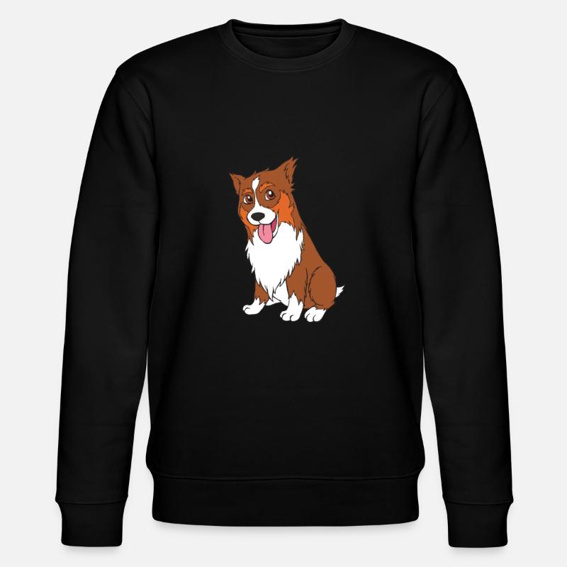 Australian Shepherd Welpe - Stanley/Stella Unisex Bio-Sweatshirt CHANGER  - Schwarz