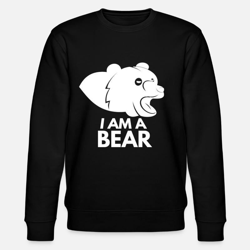 Ours je suis un ours - Sweat bio CHANGER Stanley/Stella Unisexe - noir