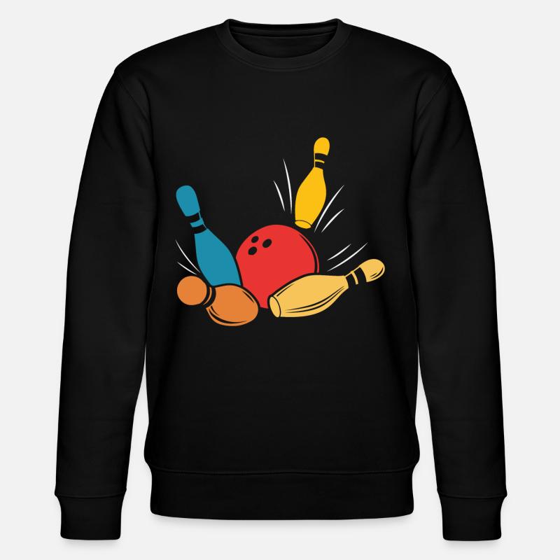 Kegel Bowlingkugel - Stanley/Stella Unisex Bio-Sweatshirt CHANGER  - Schwarz