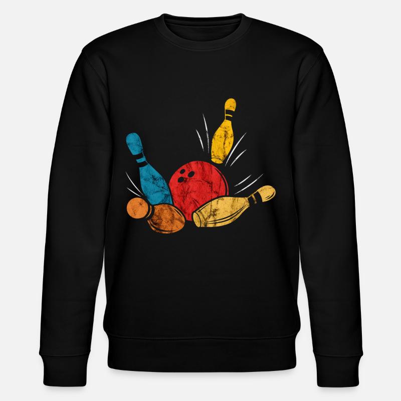 Kegel Bowlingkugel - Stanley/Stella Unisex Bio-Sweatshirt CHANGER - Schwarz