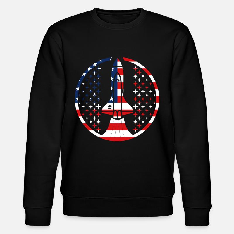 Rocket Space NASA USA - Sweat bio CHANGER Stanley/Stella Unisexe - noir