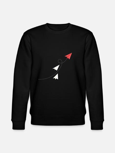 The paper planes - Stanley/Stella CHANGER Unisex Organic Sweatshirt - black