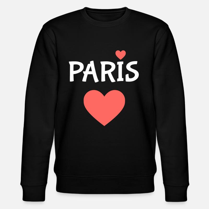 Paris - Stanley/Stella CHANGER Unisex Organic Sweatshirt - black
