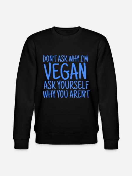 VEGAN VEGANER - Stanley/Stella Unisex Bio-Sweatshirt CHANGER - Schwarz