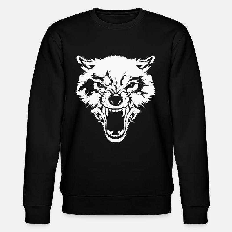 Wolf - Stanley/Stella CHANGER Unisex Organic Sweatshirt - black