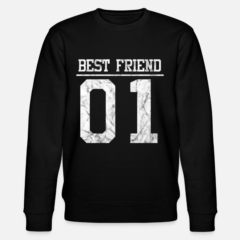 Beste Freunde Best Friend - Stanley/Stella Unisex Bio-Sweatshirt CHANGER  - Schwarz