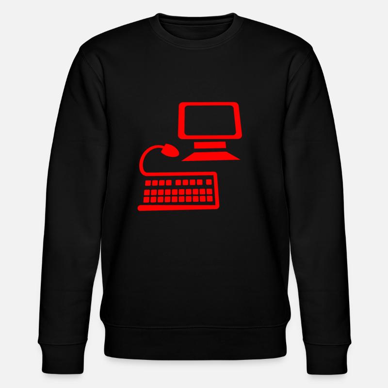 Computer Büroleben - Stanley/Stella Unisex Bio-Sweatshirt CHANGER  - Schwarz