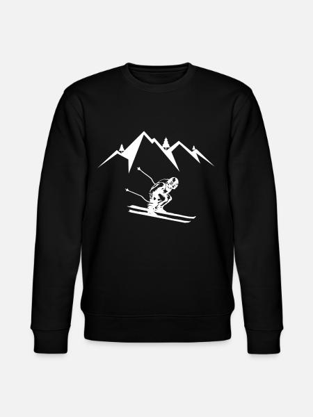 Skier skiing - Stanley/Stella CHANGER Unisex Organic Sweatshirt - black