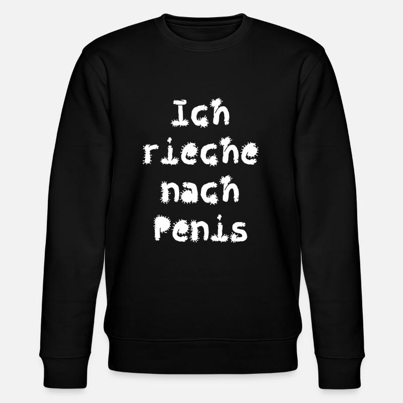 ich rieche nach Penis - Stanley/Stella Unisex Bio-Sweatshirt CHANGER  - Schwarz