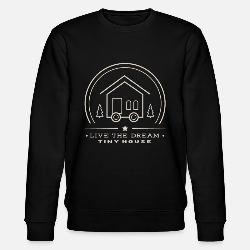 Tiny house - Stanley/Stella CHANGER Unisex Organic Sweatshirt - black