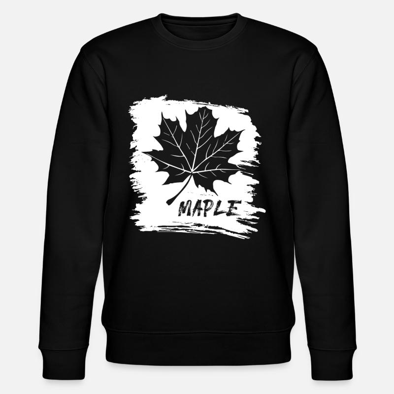 Maple. Canada. Leaf. - Stanley/Stella Unisex Bio-Sweatshirt CHANGER  - Schwarz