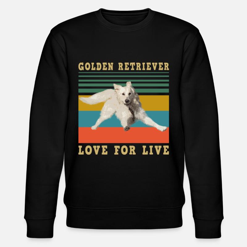 golden retriever - Stanley/Stella Unisex Bio-Sweatshirt CHANGER  - Schwarz