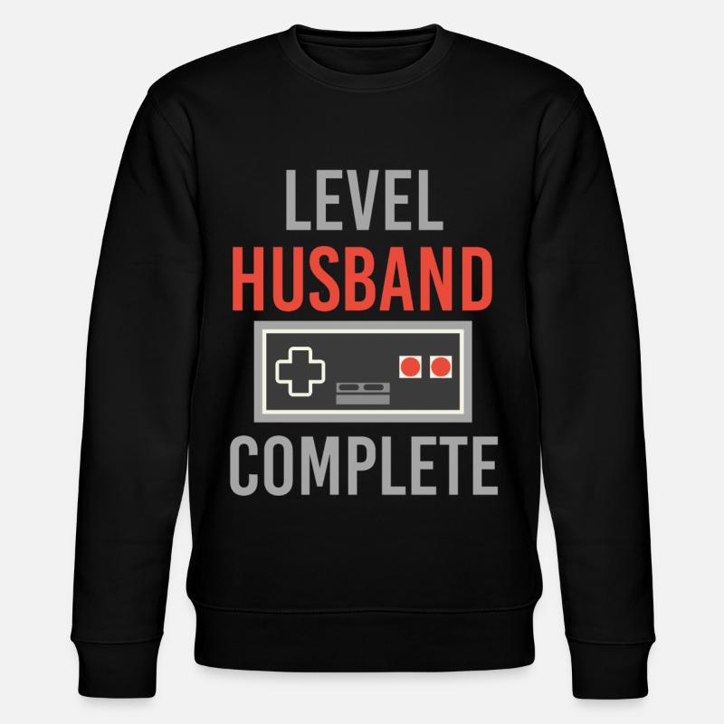 Ehemann Hochzeit - Stanley/Stella Unisex Bio-Sweatshirt CHANGER  - Schwarz