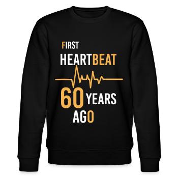 60e anniversaire - Sweat bio CHANGER Stanley/Stella Unisexe - noir - Devant - Nik (191cm) & Marisol (170cm)