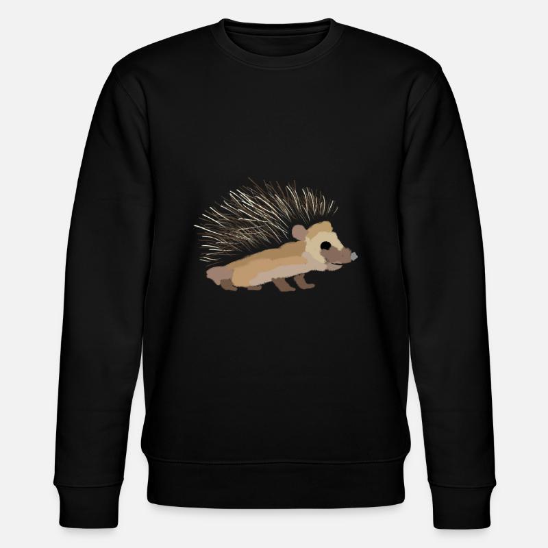 Hérissons peints - Sweat bio CHANGER Stanley/Stella Unisexe - noir