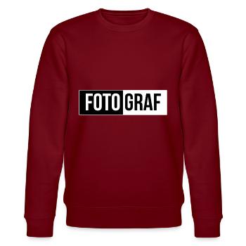 photographer - Stanley/Stella CHANGER Unisex Organic Sweatshirt - burgundy - Front - Nik (191cm) & Marisol (170cm)