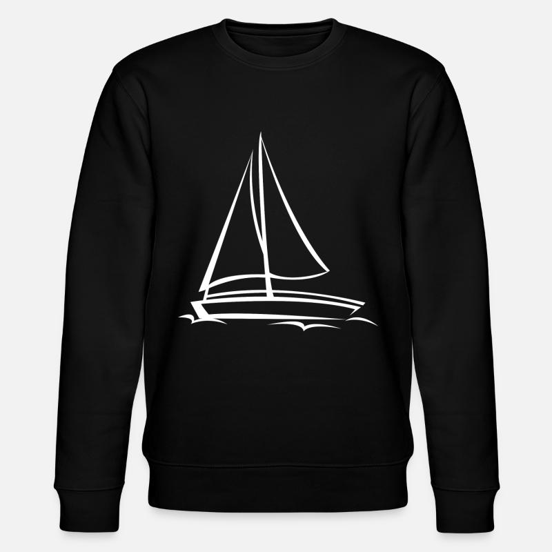 Segelschiff - Stanley/Stella Unisex Bio-Sweatshirt CHANGER  - Schwarz