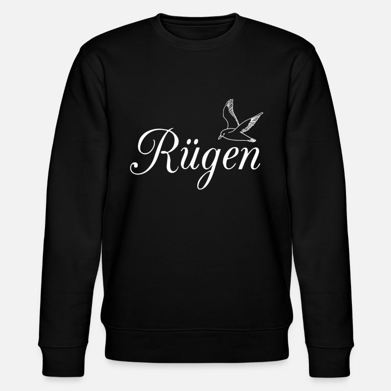 Rügen Möwe - Stanley/Stella Unisex Bio-Sweatshirt CHANGER  - Schwarz