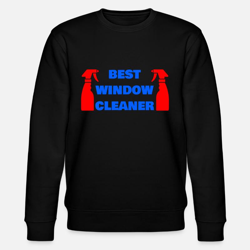 BEST WINDOW CLEANER - Stanley/Stella Unisex Bio-Sweatshirt CHANGER  - Schwarz