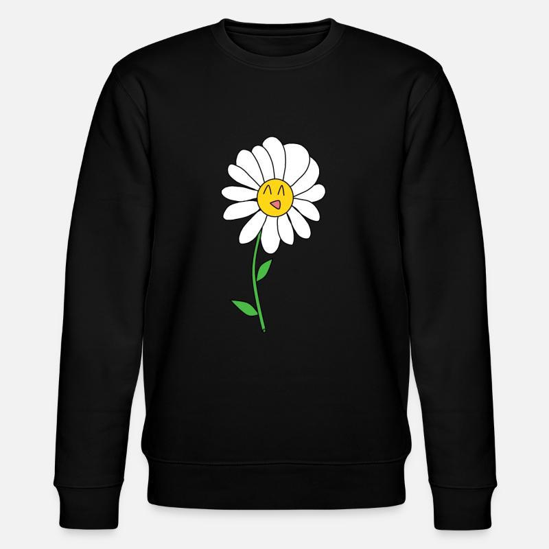 Gänseblümchen - Stanley/Stella Unisex Bio-Sweatshirt CHANGER  - Schwarz