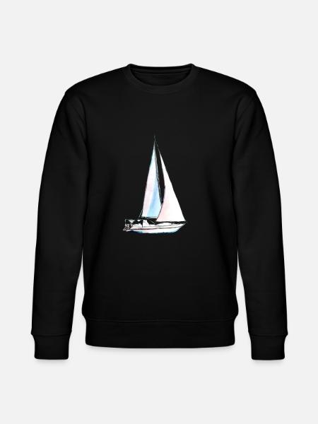 Sailboat - ship ahoy! - Stanley/Stella CHANGER Unisex Organic Sweatshirt - black