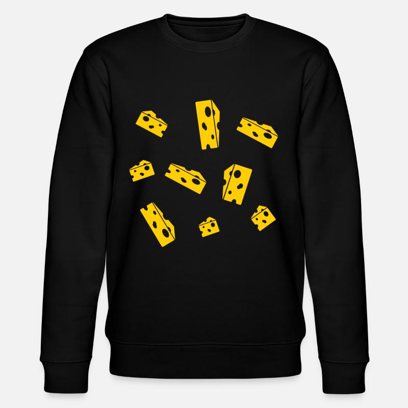 KÄSE - Stanley/Stella Unisex Bio-Sweatshirt CHANGER  - Schwarz