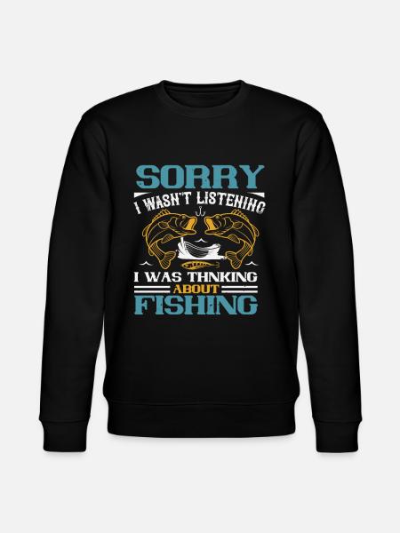 Fishing funny fishing sayings - Stanley/Stella CHANGER Unisex Organic Sweatshirt - black