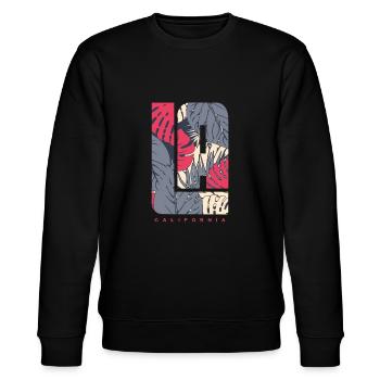 los Angeles - Stanley/Stella CHANGER Unisex Organic Sweatshirt - black - Front - Nik (191cm) & Marisol (170cm)