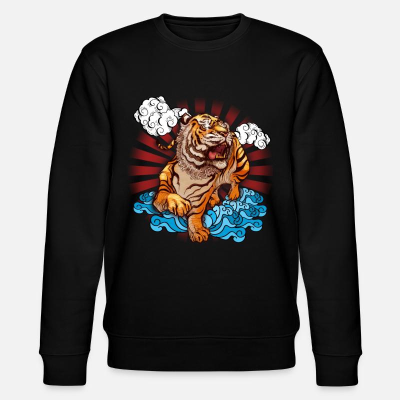 Tiger Japon - Sweat bio CHANGER Stanley/Stella Unisexe - noir