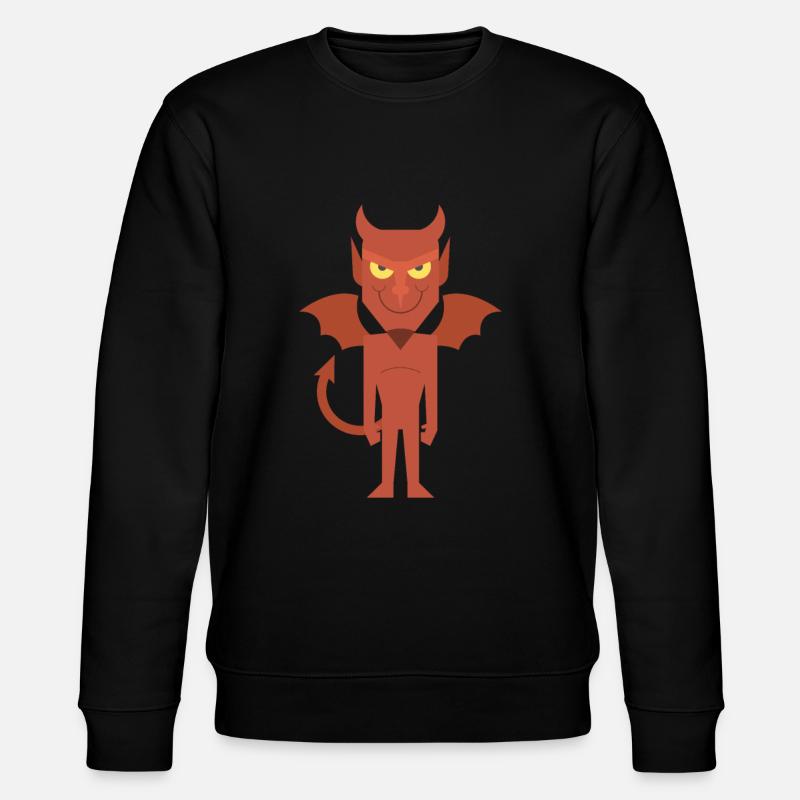 Der Teufel - Stanley/Stella Unisex Bio-Sweatshirt CHANGER  - Schwarz