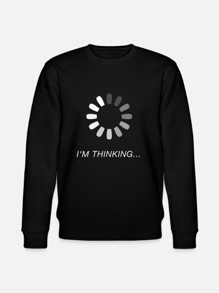 I think nerd gambler brain - Stanley/Stella CHANGER Unisex Organic Sweatshirt - black