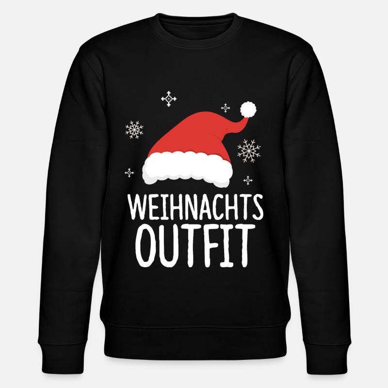 Weihnachtsoutfit Weihnachtsgeschenk lustig Spruch - Stanley/Stella Unisex Bio-Sweatshirt CHANGER - Schwarz