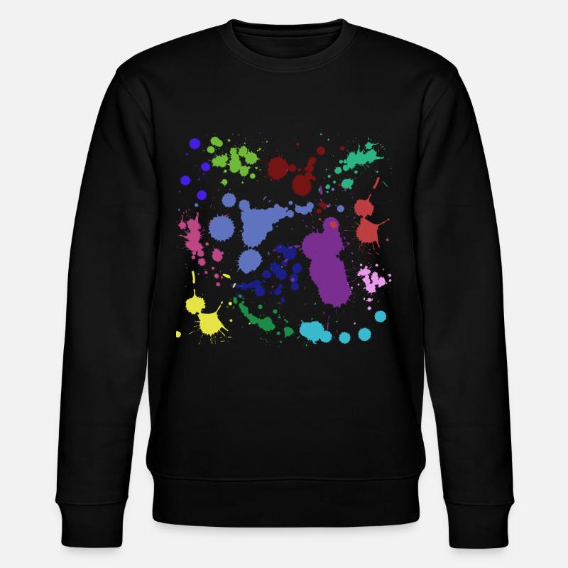 Conception d'éclaboussures de peinture - Sweat bio CHANGER Stanley/Stella Unisexe - noir