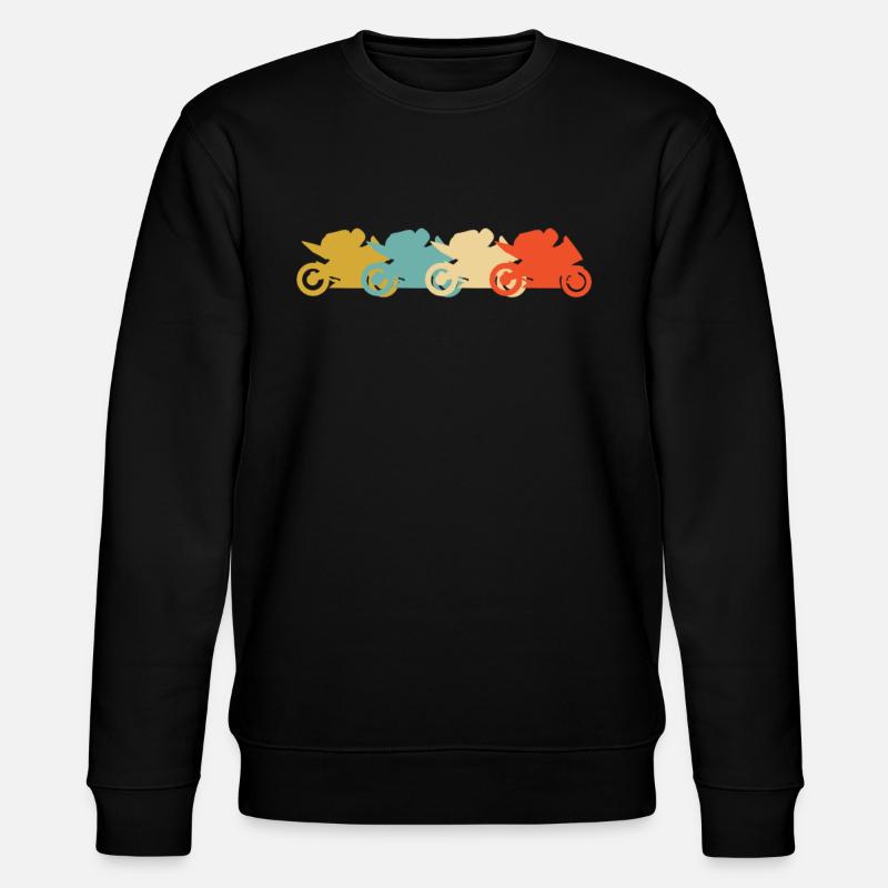 Motorcycle road races - Stanley/Stella CHANGER Unisex Organic Sweatshirt - black