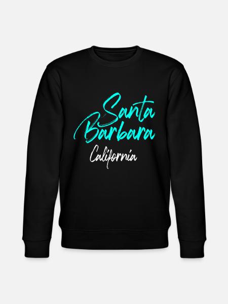 Santa Barbara California - Stanley/Stella CHANGER Unisex Organic Sweatshirt - black