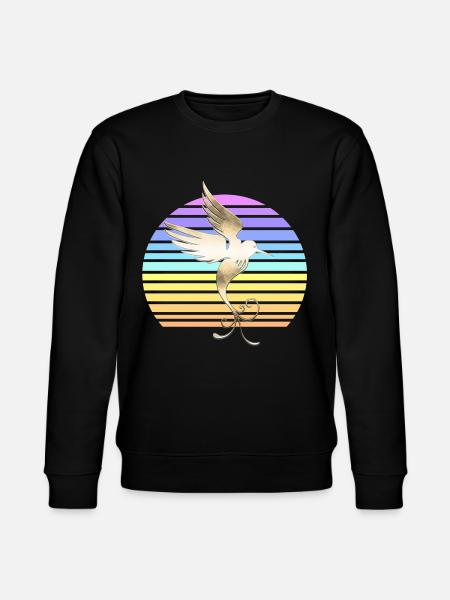 Hummingbird at sunset - Stanley/Stella CHANGER Unisex Organic Sweatshirt - black