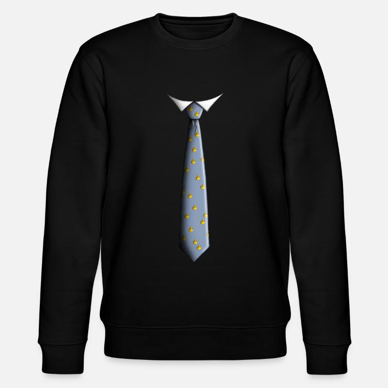 Cravate avec canard - Sweat bio CHANGER Stanley/Stella Unisexe - noir