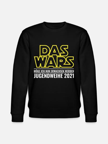 Jugendweihe | Jugendweihe 2021 - Stanley/Stella Unisex Bio-Sweatshirt CHANGER - Schwarz
