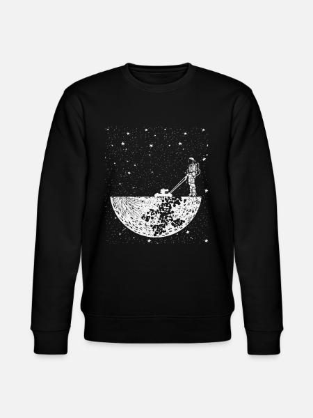 Mowing the lawn Astronaut - Stanley/Stella CHANGER Unisex Organic Sweatshirt - black