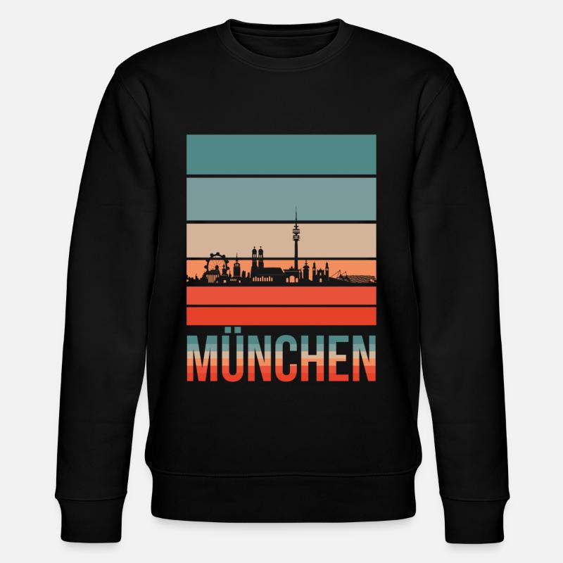 München - Stanley/Stella Unisex Bio-Sweatshirt CHANGER  - Schwarz
