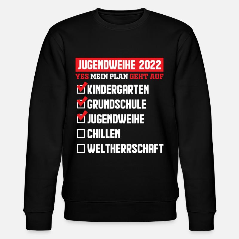 Jugendweihe 2022 - Stanley/Stella Unisex Bio-Sweatshirt CHANGER - Schwarz