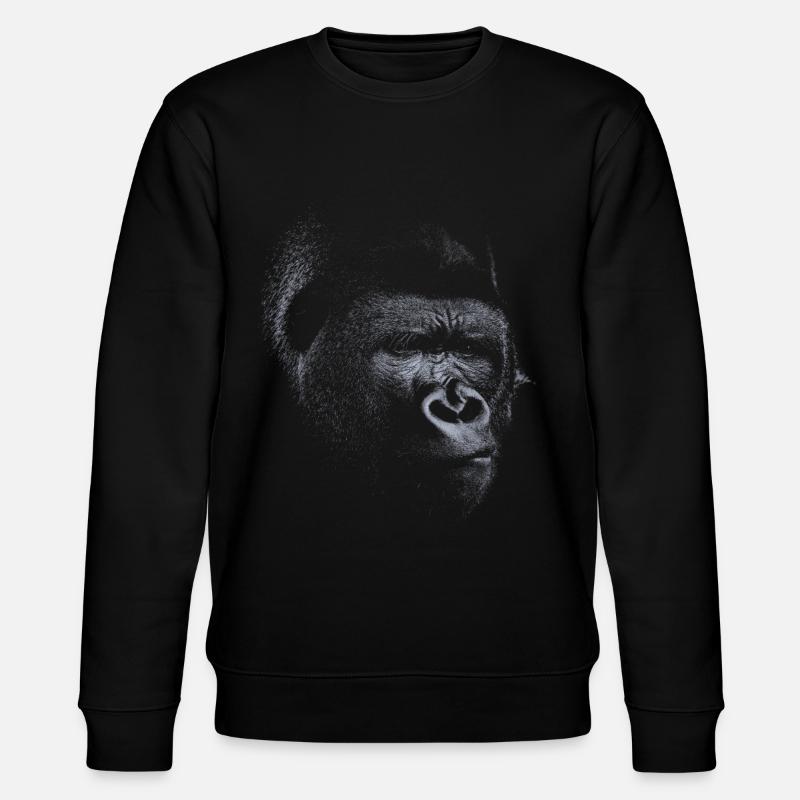 Gorille gris - Sweat bio CHANGER Stanley/Stella Unisexe - noir