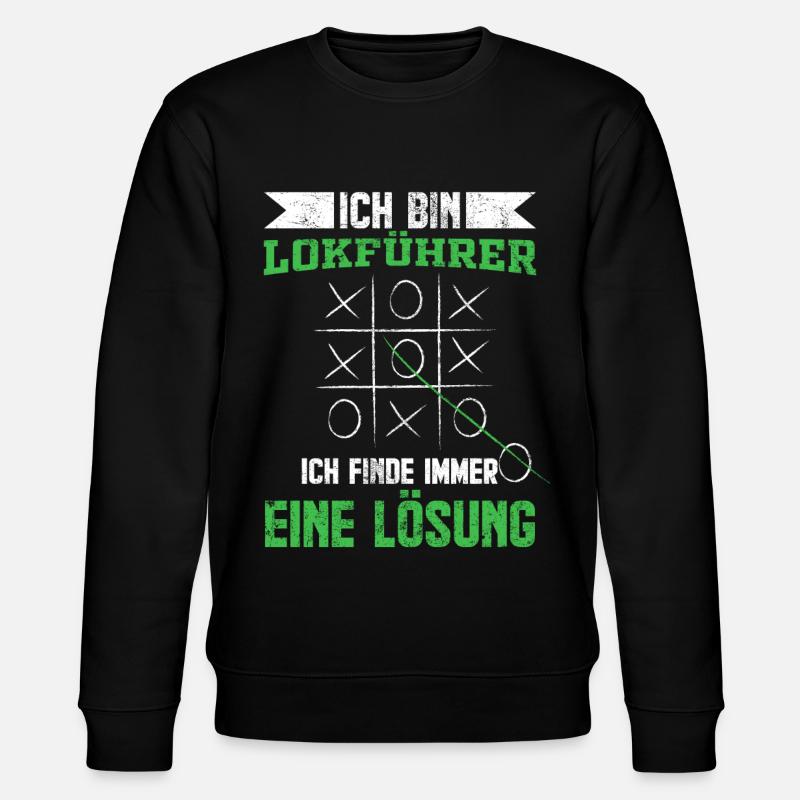 Lokführer - Stanley/Stella Unisex Bio-Sweatshirt CHANGER  - Schwarz