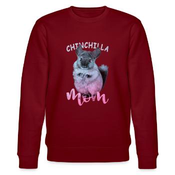 Chinchilla Mama - Stanley/Stella Unisex Bio-Sweatshirt CHANGER  - Burgunderrot - Vorne - Nik (191cm) & Marisol (170cm)