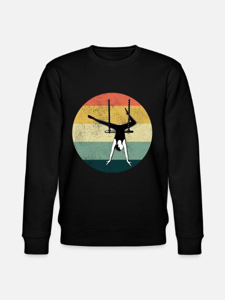 Static Trapeze Artist Circus Gymnastics Vintage - Stanley/Stella CHANGER Unisex Organic Sweatshirt - black