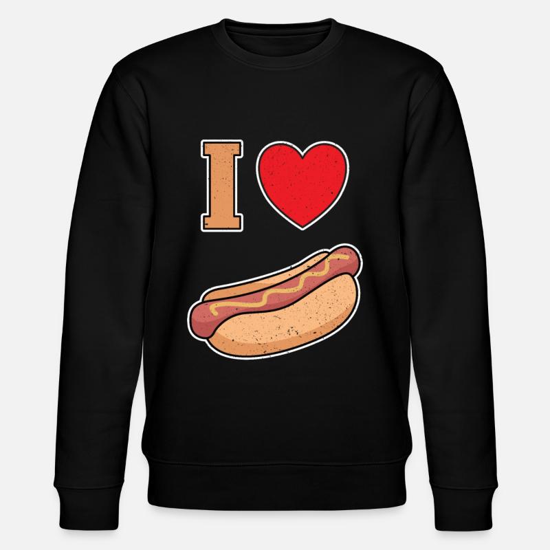 J’adore Bockwurst à la moutarde - Sweat bio CHANGER Stanley/Stella Unisexe - noir
