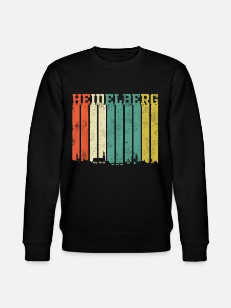 Heidelberg | Heidelberg Skyline - Stanley/Stella Unisex Bio-Sweatshirt CHANGER  - Schwarz
