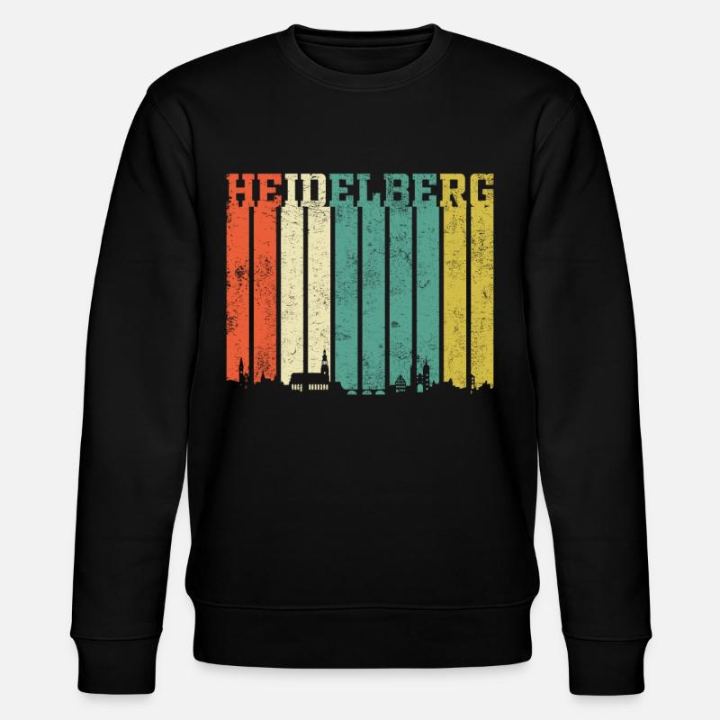 Heidelberg | Heidelberg Skyline - Stanley/Stella Unisex Bio-Sweatshirt CHANGER  - Schwarz