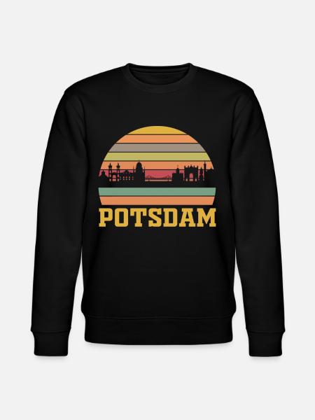 Retro Potsdam Skyline - Stanley/Stella Unisex Bio-Sweatshirt CHANGER - Schwarz