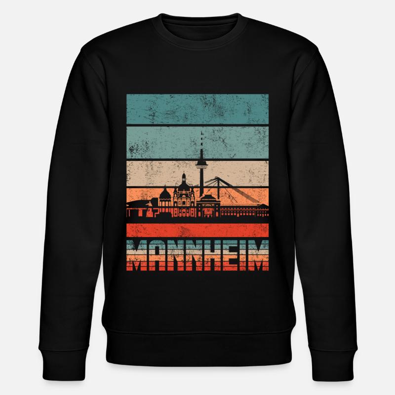 Mannheim - Stanley/Stella Unisex Bio-Sweatshirt CHANGER  - Schwarz